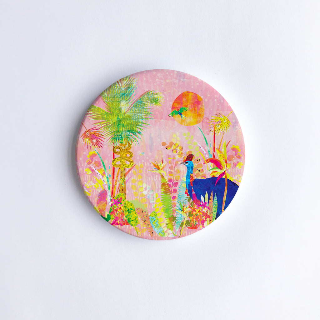 All Good Things are Wild and Free Ceramic Coaster