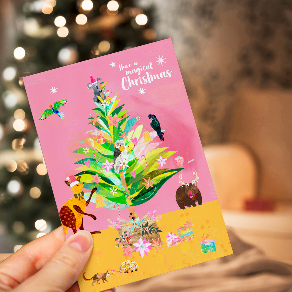 Aussie Christmas Tree - A6 Christmas Card