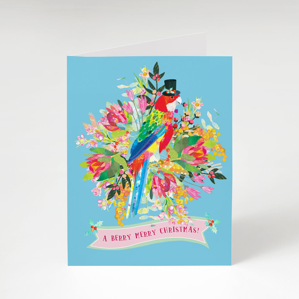 'A Very Berry Christmas' - A6 Christmas Card