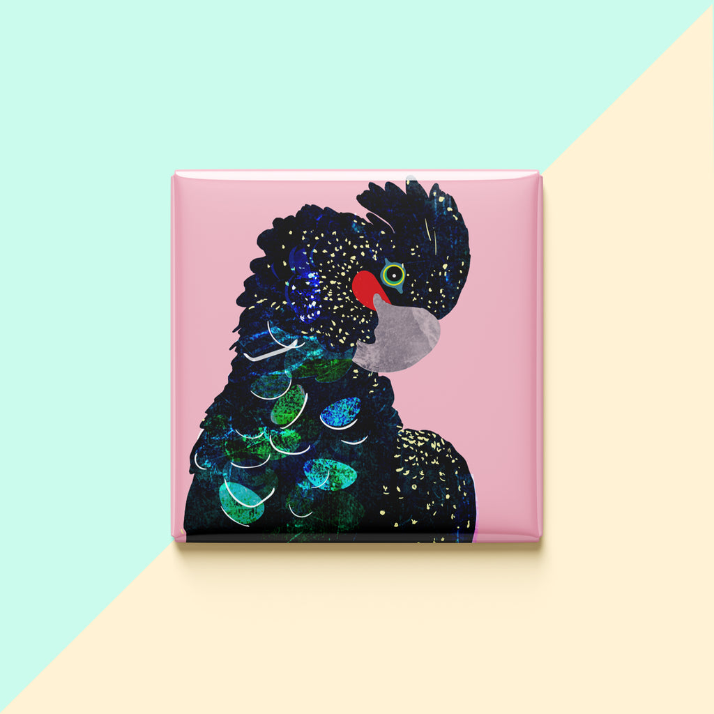 Red-Tailed Black Cockatoo Magnet