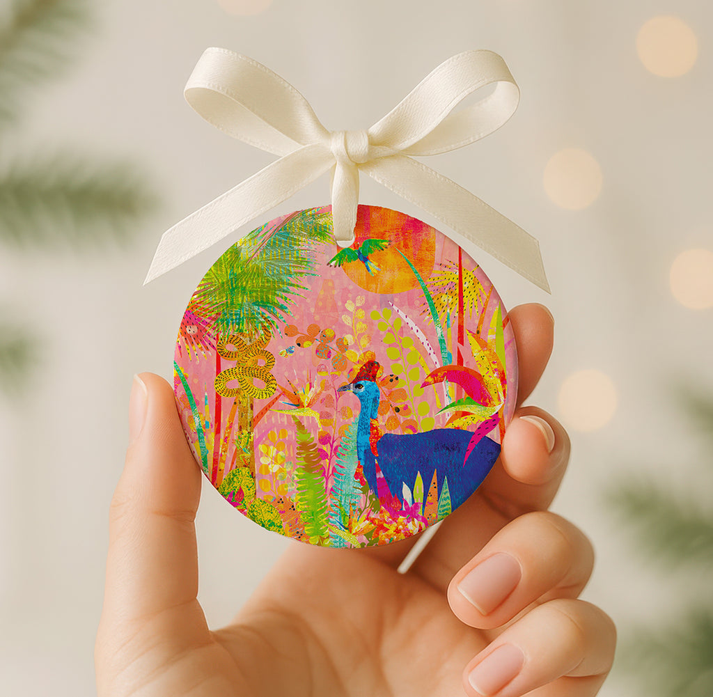 Alle guten Dinge sind wild und frei - Keramik Ornament