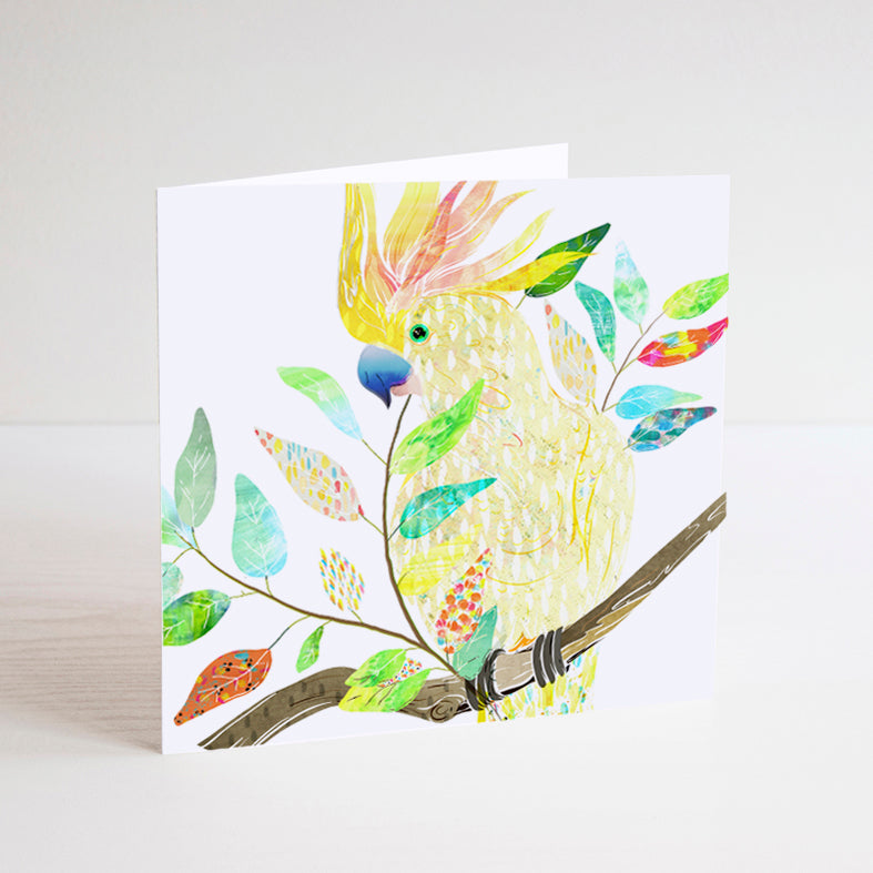 Sulphur-Crested Cockatoo Notecard - Discontinued