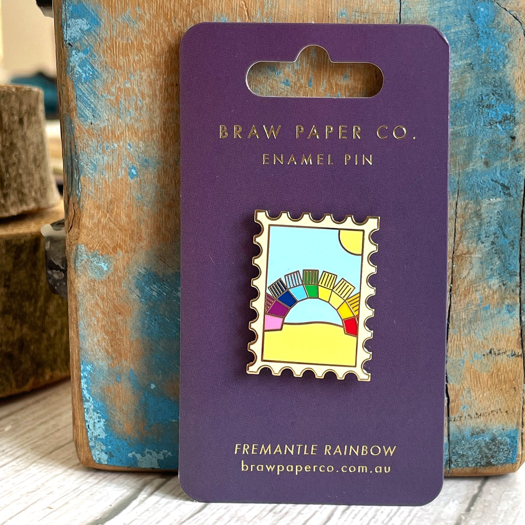 Fremantle Rainbow Container Enamel Pin - Preorder