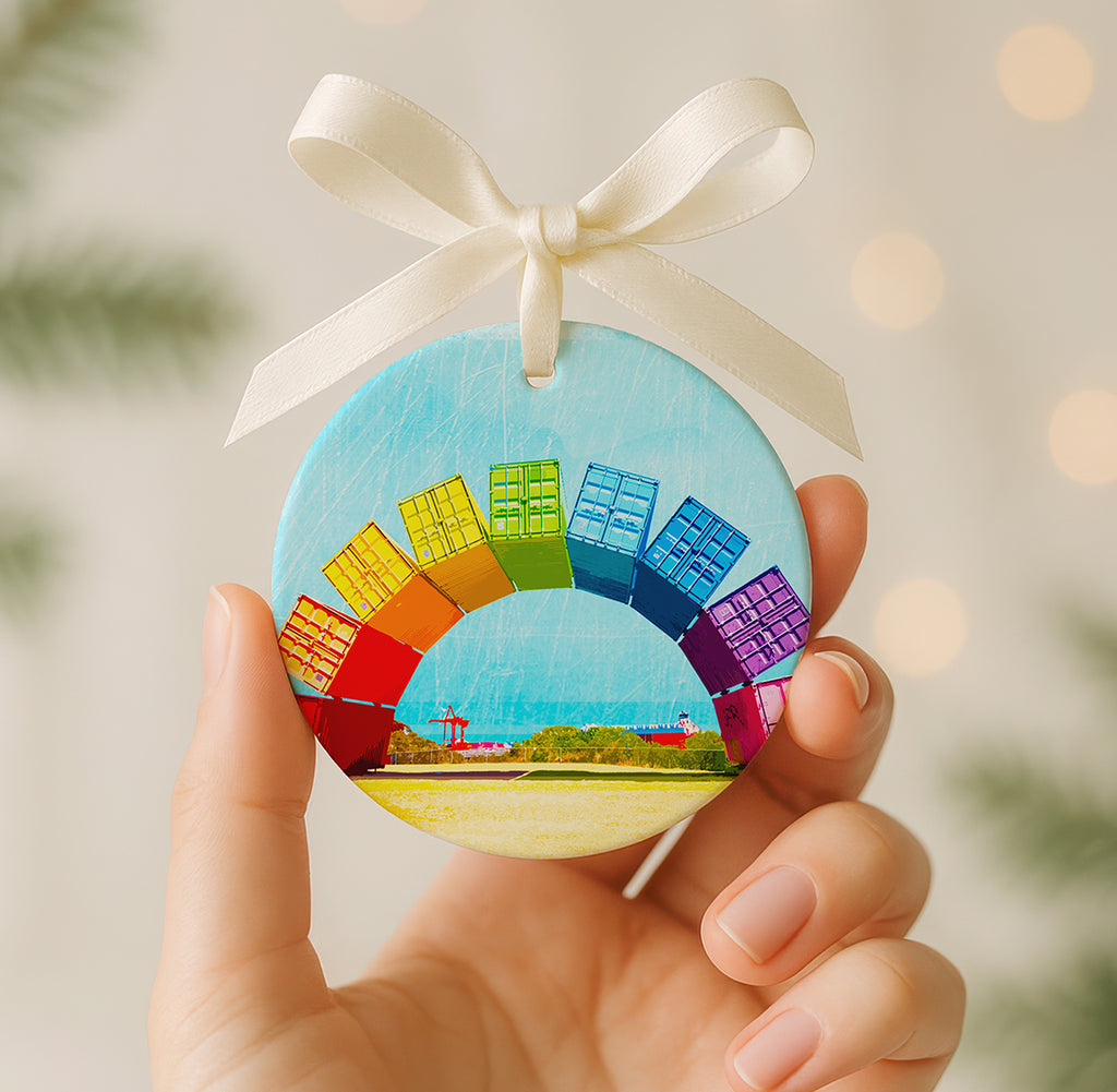 Fremantle Regenbogenbehälter - Keramikornament