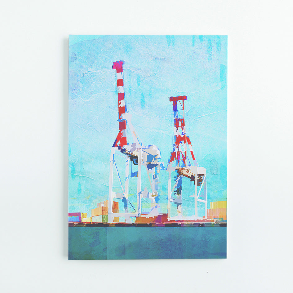 A5 blank Journal - Fremantle Cranes (Seconds)