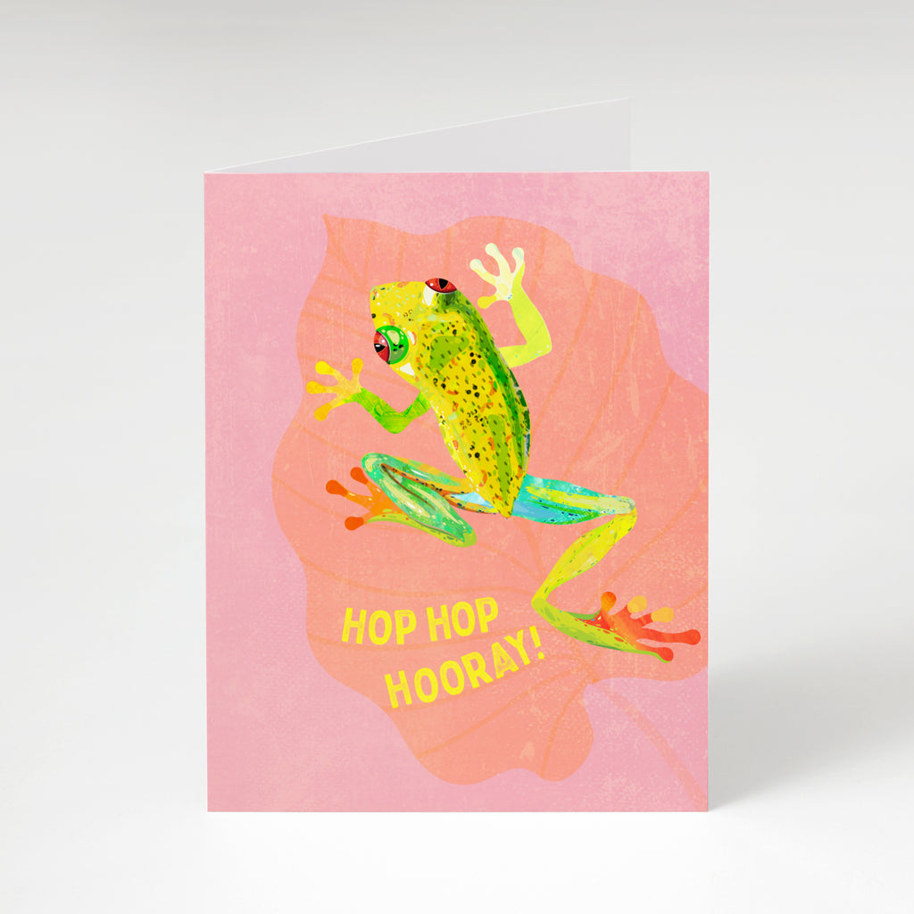 'Hop Hop Hooray' - A6 Greetings Card
