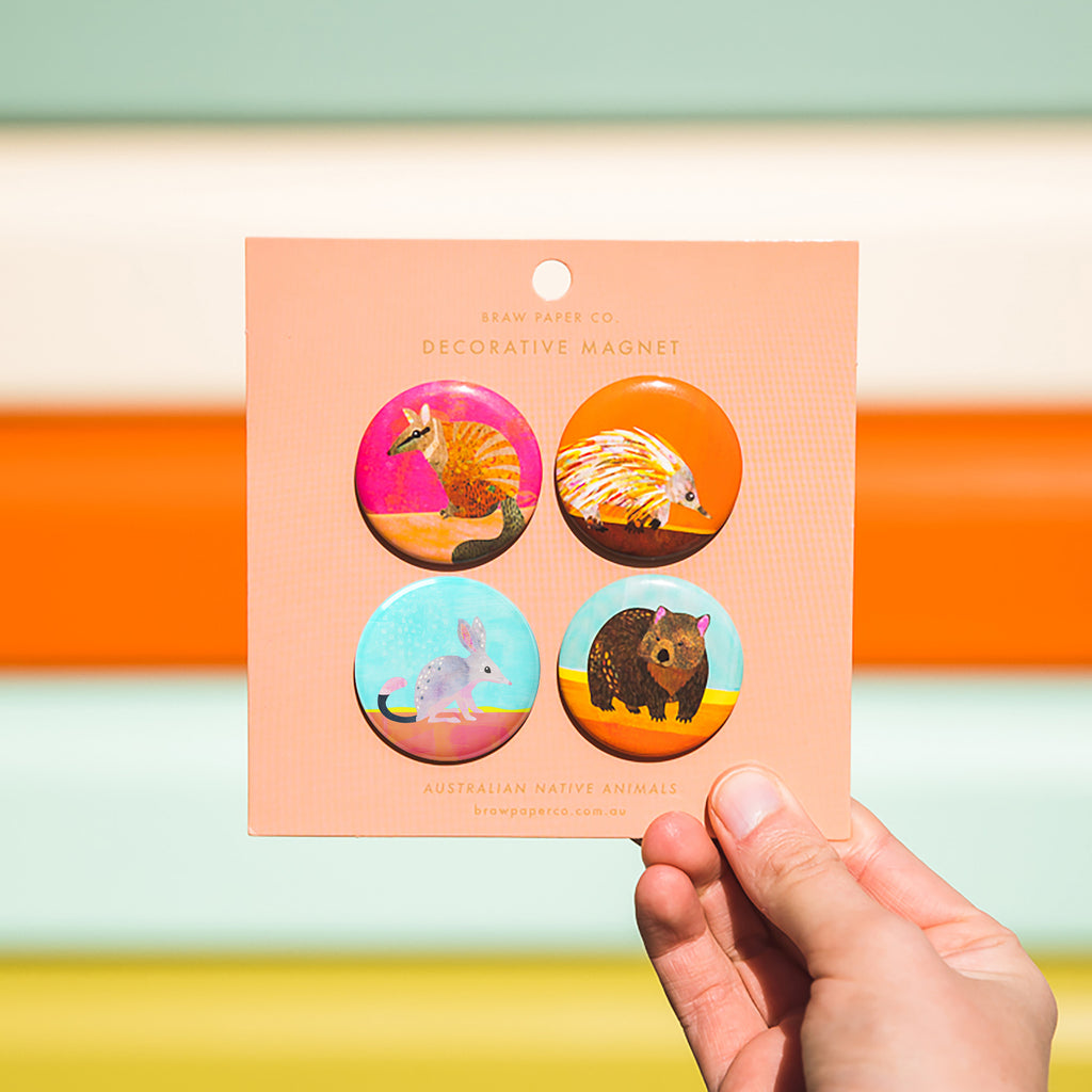 Australian Native Animal Magnet Set of 4