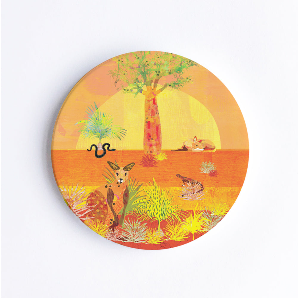 Outback Exploring Ceramic Coaster - Braw Paper Co