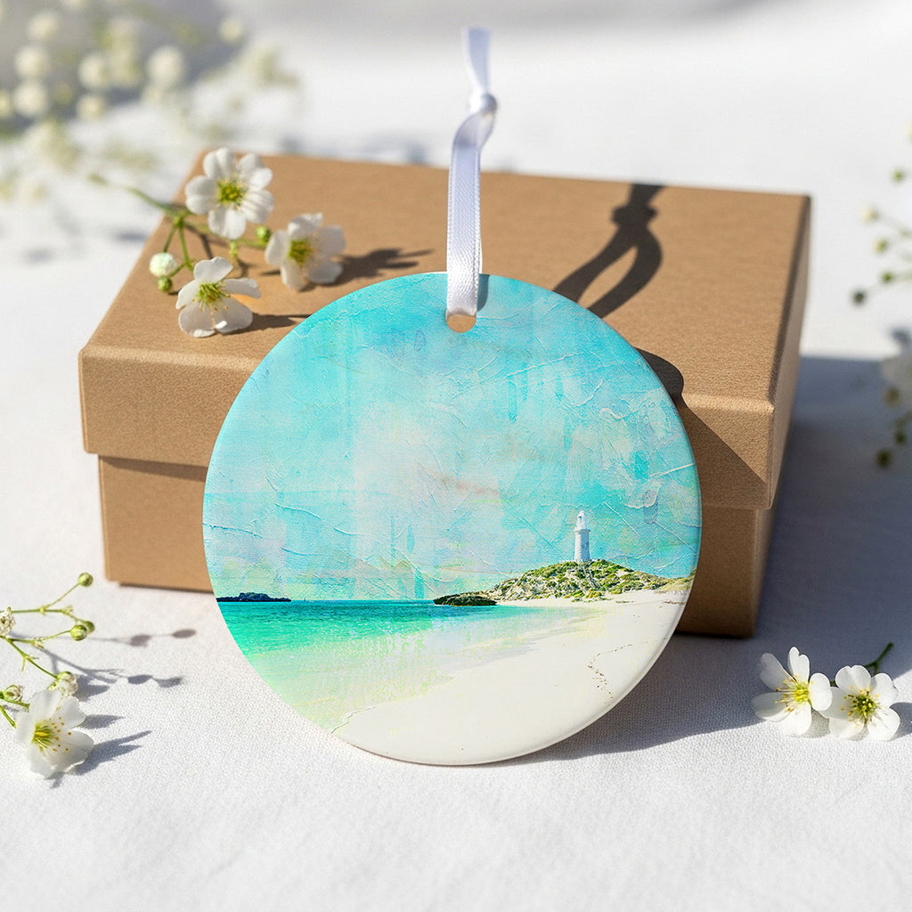 Pinky Beach, Rottnest Island - Ceramic Ornament