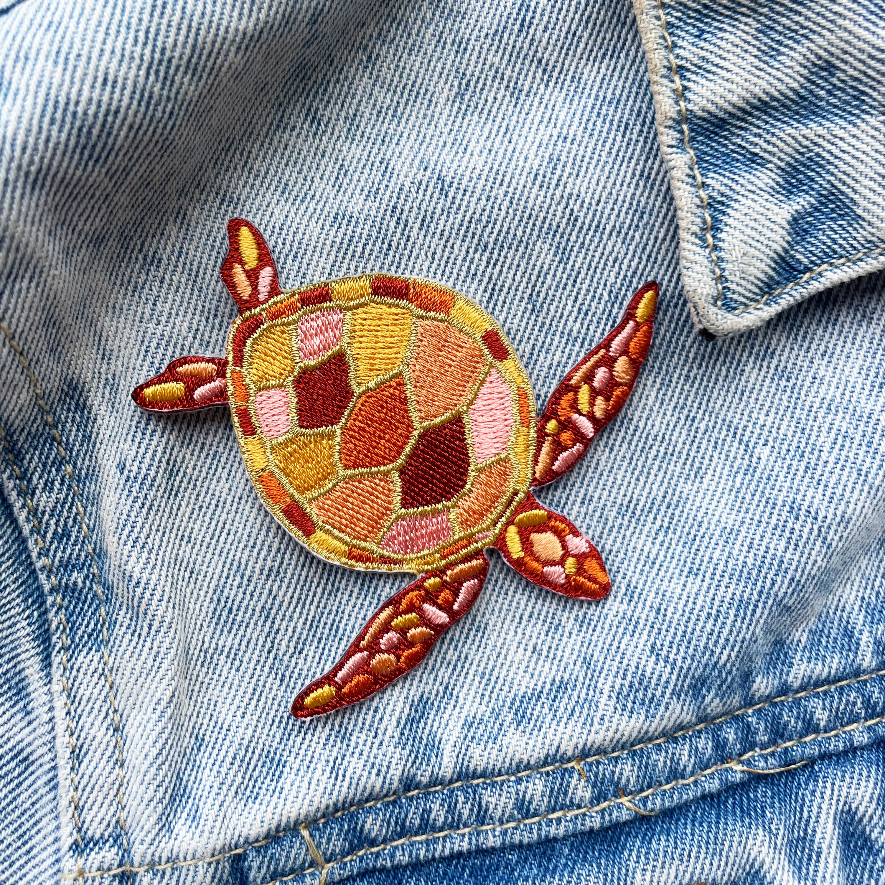 36 PCS Sea Turtle Iron On Patches Cute Turtle Embroidered - Foto 2