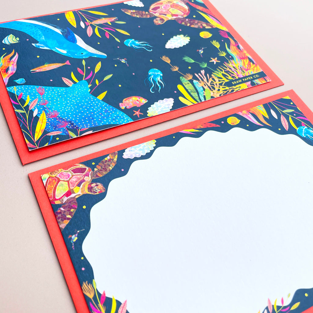 Under The Sea Notecards | Set of 4