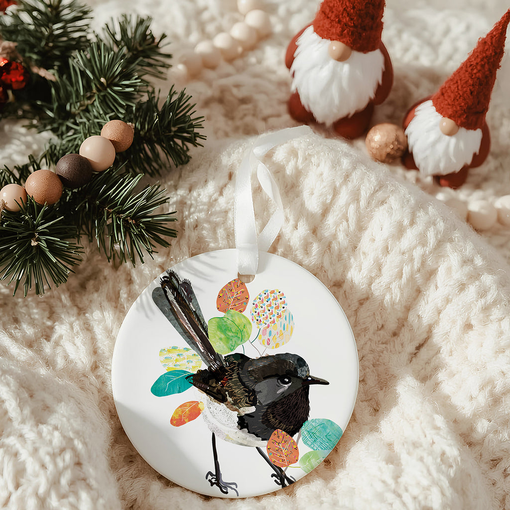 Willie Wagtail – Keramikornament