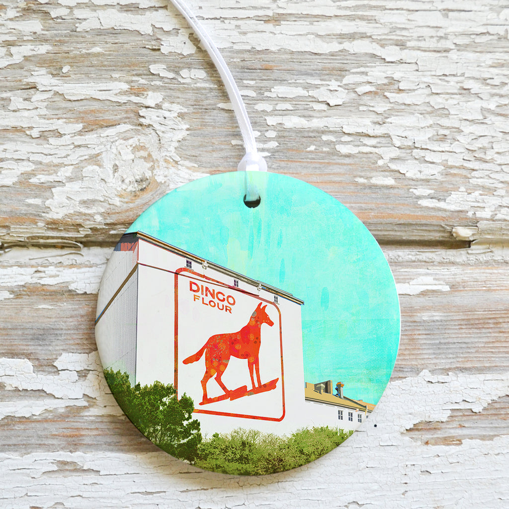 Dingo Flour Sign - Ceramic Ornament