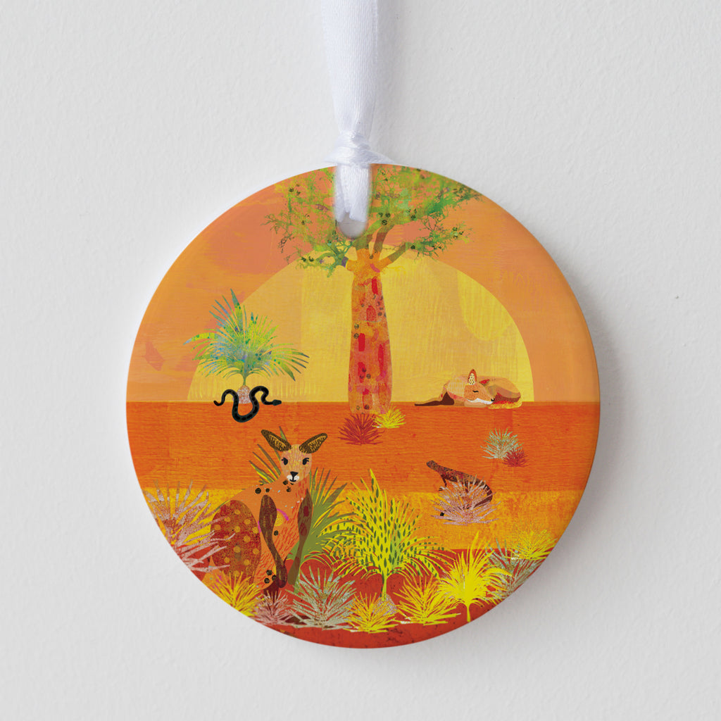 Outback Exploring Ceramic Ornament - Seconds