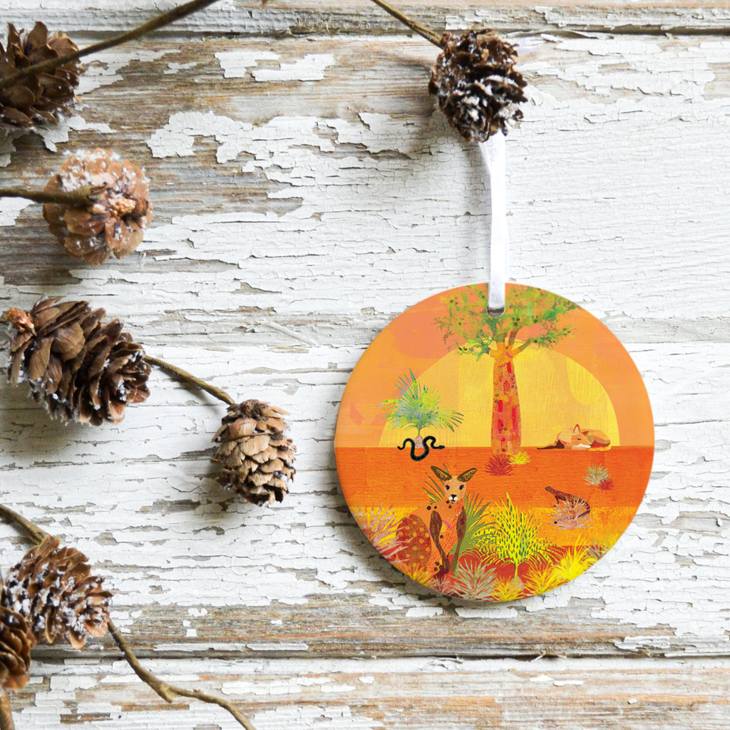 Outback Exploring Ceramic Ornament - Seconds