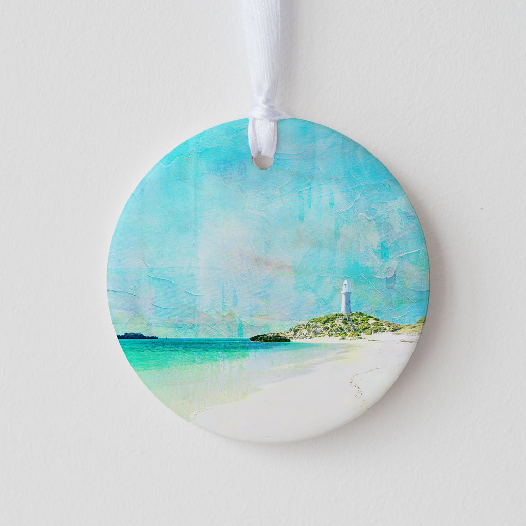 Pinky Beach Ceramic Ornament - Seconds