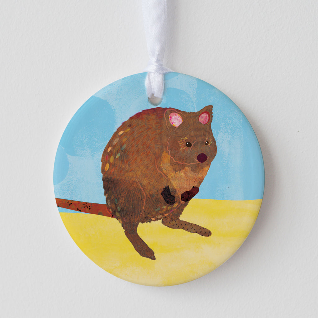 Quokka Ceramic Ornament - Seconds