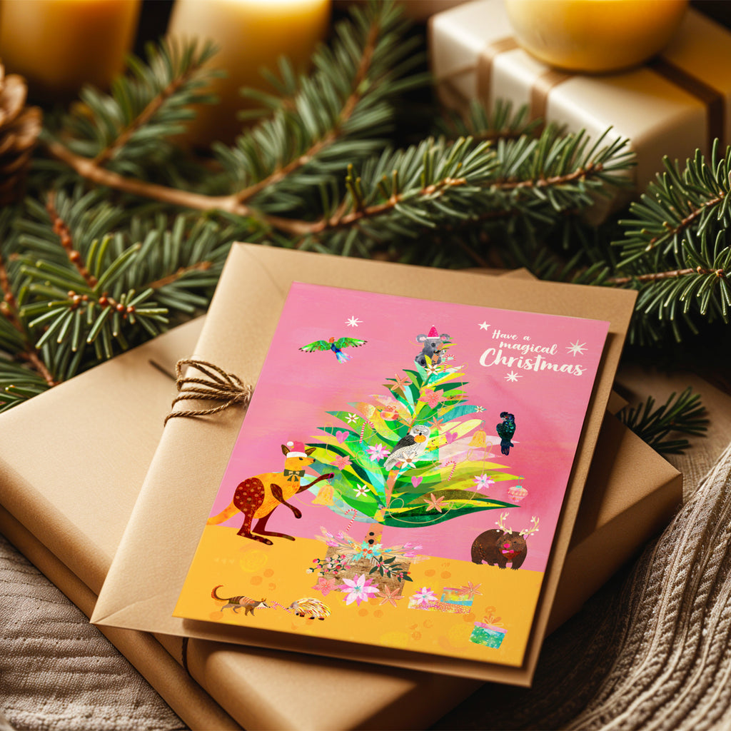 Aussie Christmas Tree - A6 Christmas Card