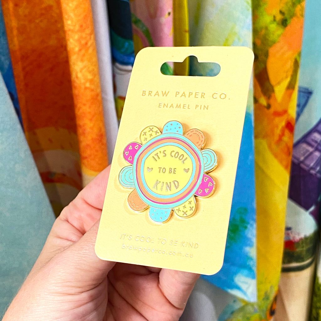 It's Cool To Be Kind Enamel Pin