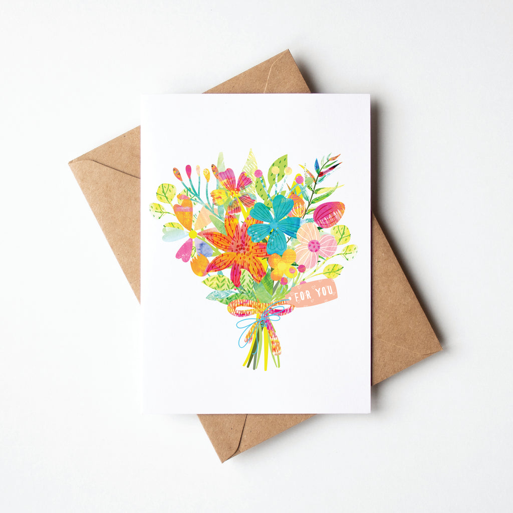 'For You' Greetings Card - Braw Paper Co