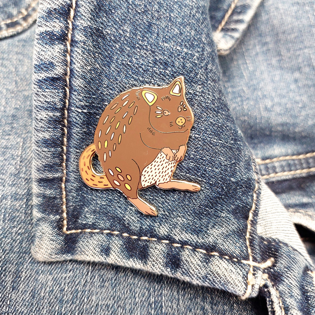 Quokka Enamel Pin - Braw Paper Co