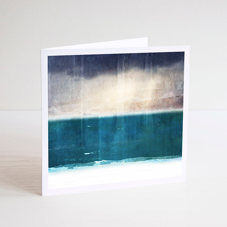 Moody Skies Over Port Beach Notecard - Braw Paper Co