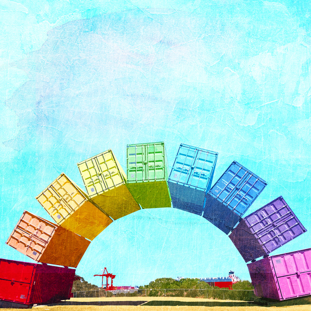 Fremantle Rainbow Containers - Ceramic Decoration - Braw Paper Co