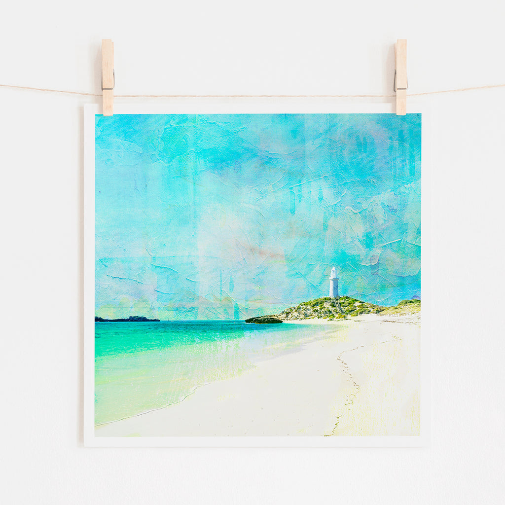 Pinky Beach, Rottnest Island Art Print - Braw Paper Co