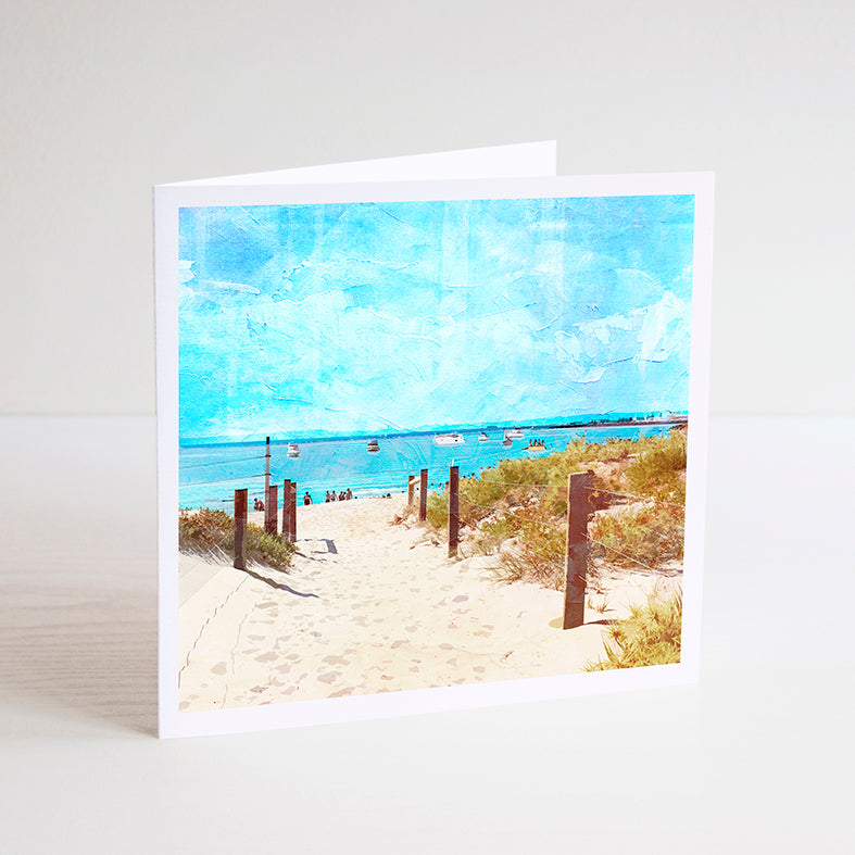 Summer Days at South Beach Notecard - Braw Paper Co