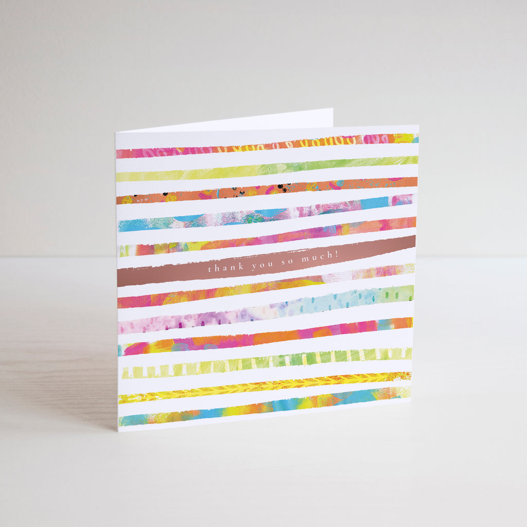 Thank You So Much Greetings Card - Braw Paper Co