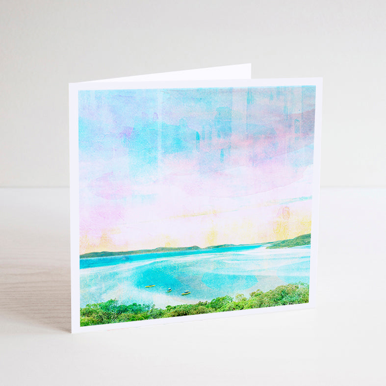 Whitehaven Beach Notecard - Braw Paper Co