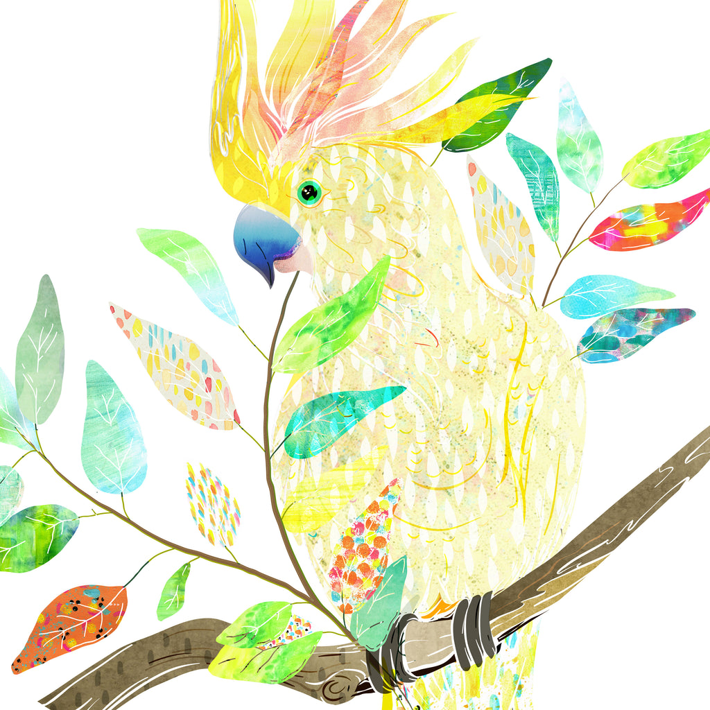 Sulphur-Crested Cockatoo Art Print - Braw Paper Co