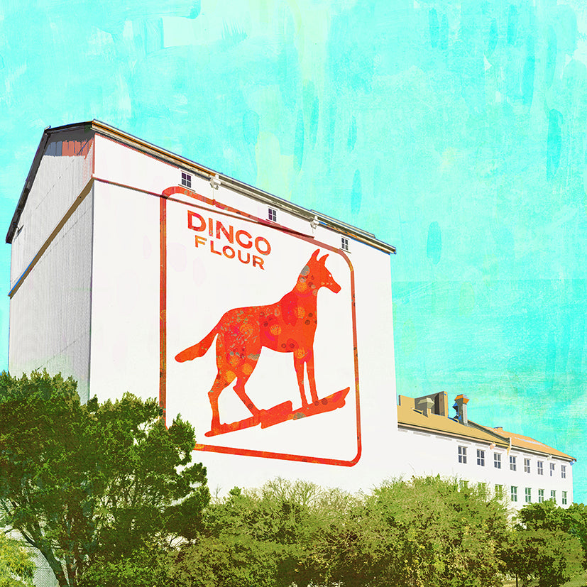 Dingo Flour Sign Art Print - Braw Paper Co