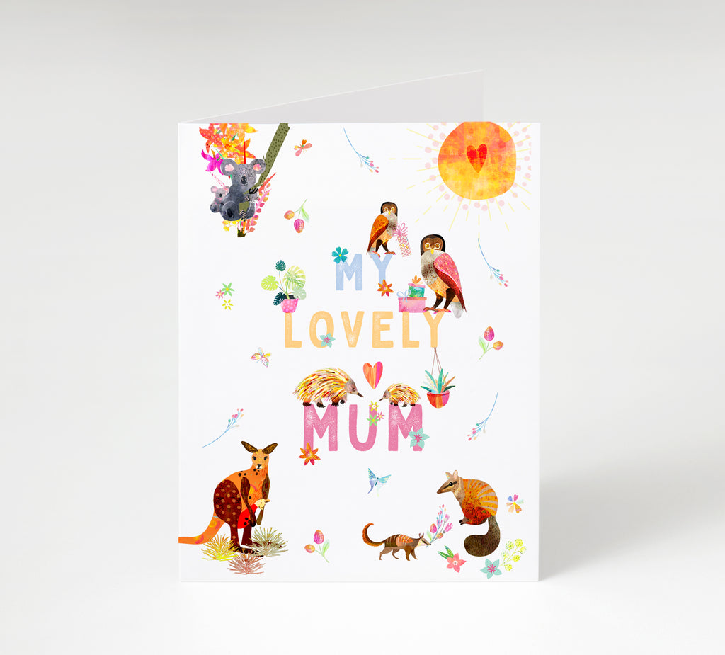 My Lovely Mum Greetings Card - Braw Paper Co