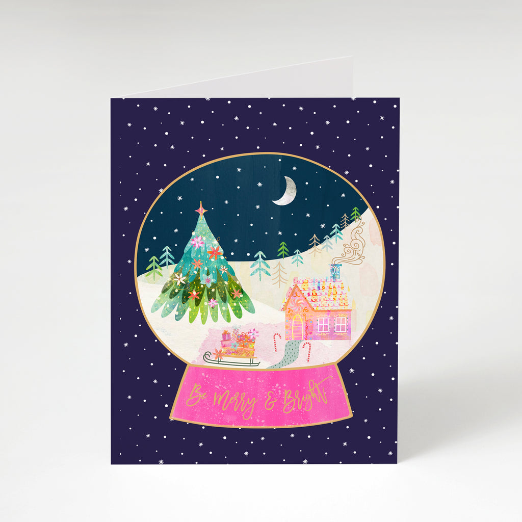 Snow Globe - A6 Christmas Card - Braw Paper Co