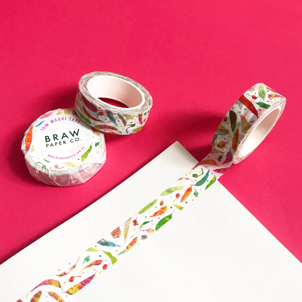 Fallen Gum Leaves Washi Tape - Braw Paper Co