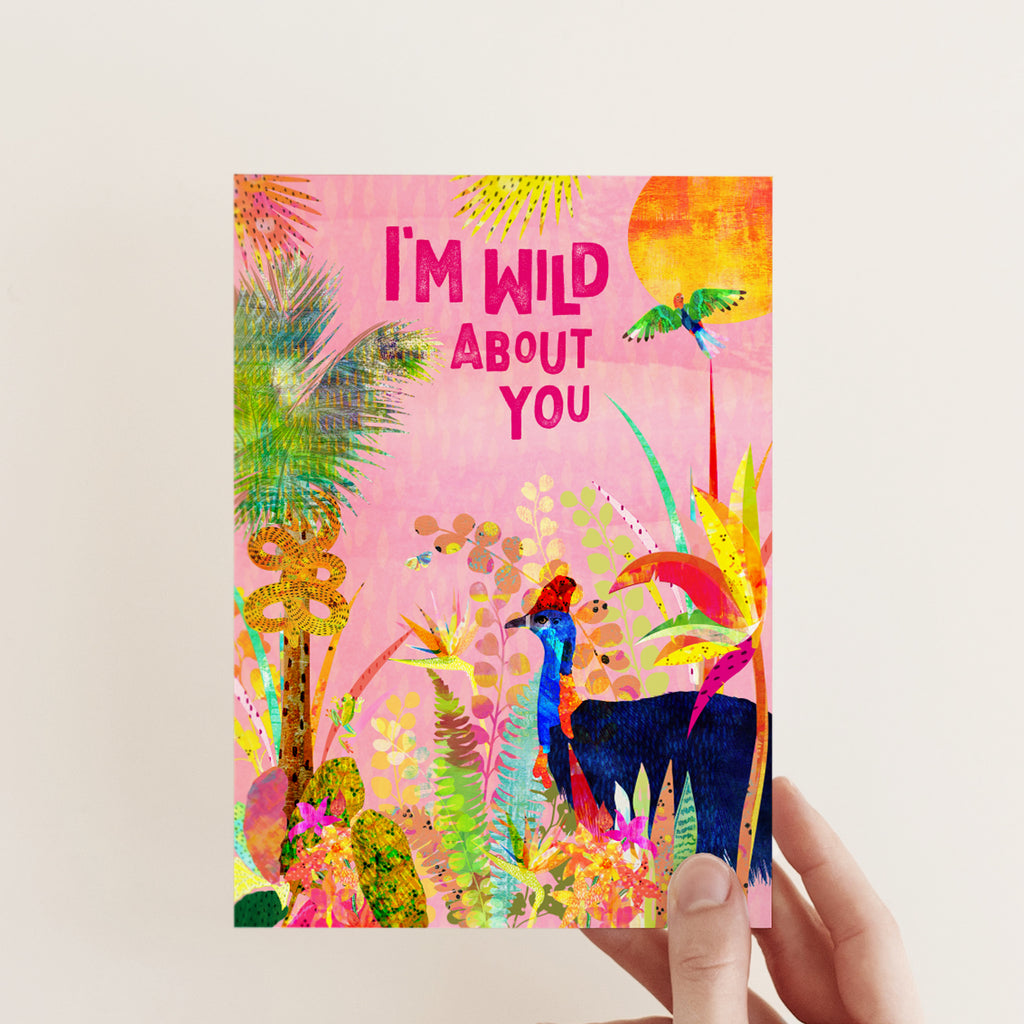 I'm Wild About You - A6 Greetings Card - Braw Paper Co