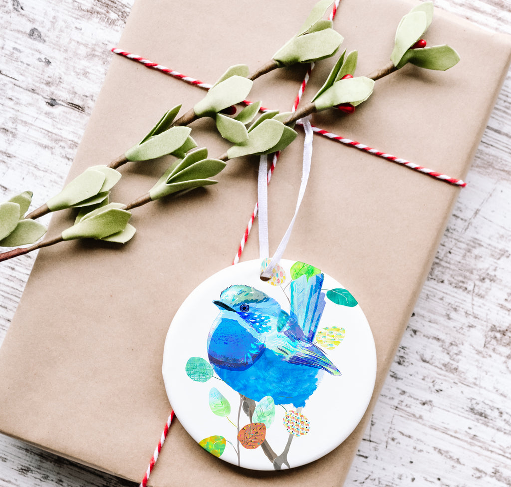 Splendid Fairy Wren - Ceramic Ornament - Braw Paper Co