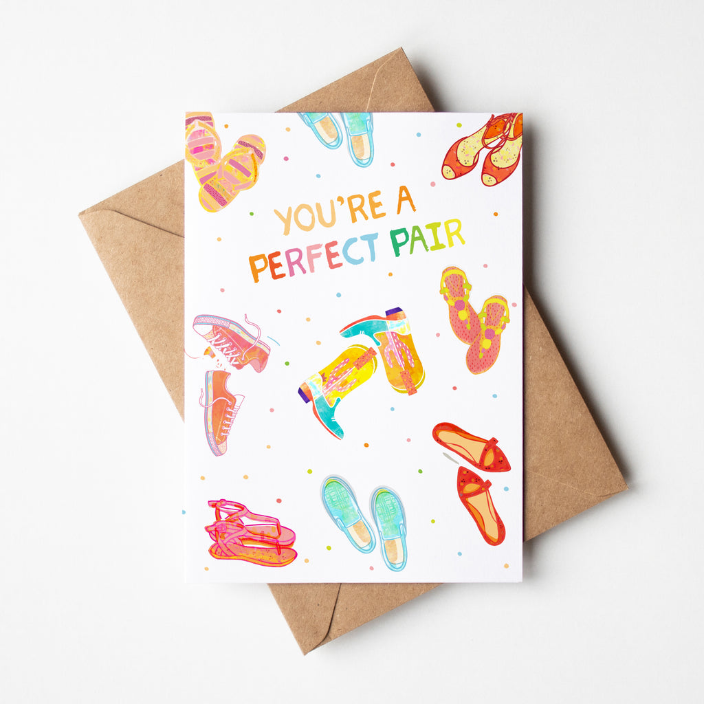 You Make A Perfect Pair - A6 Greetings Card - Braw Paper Co