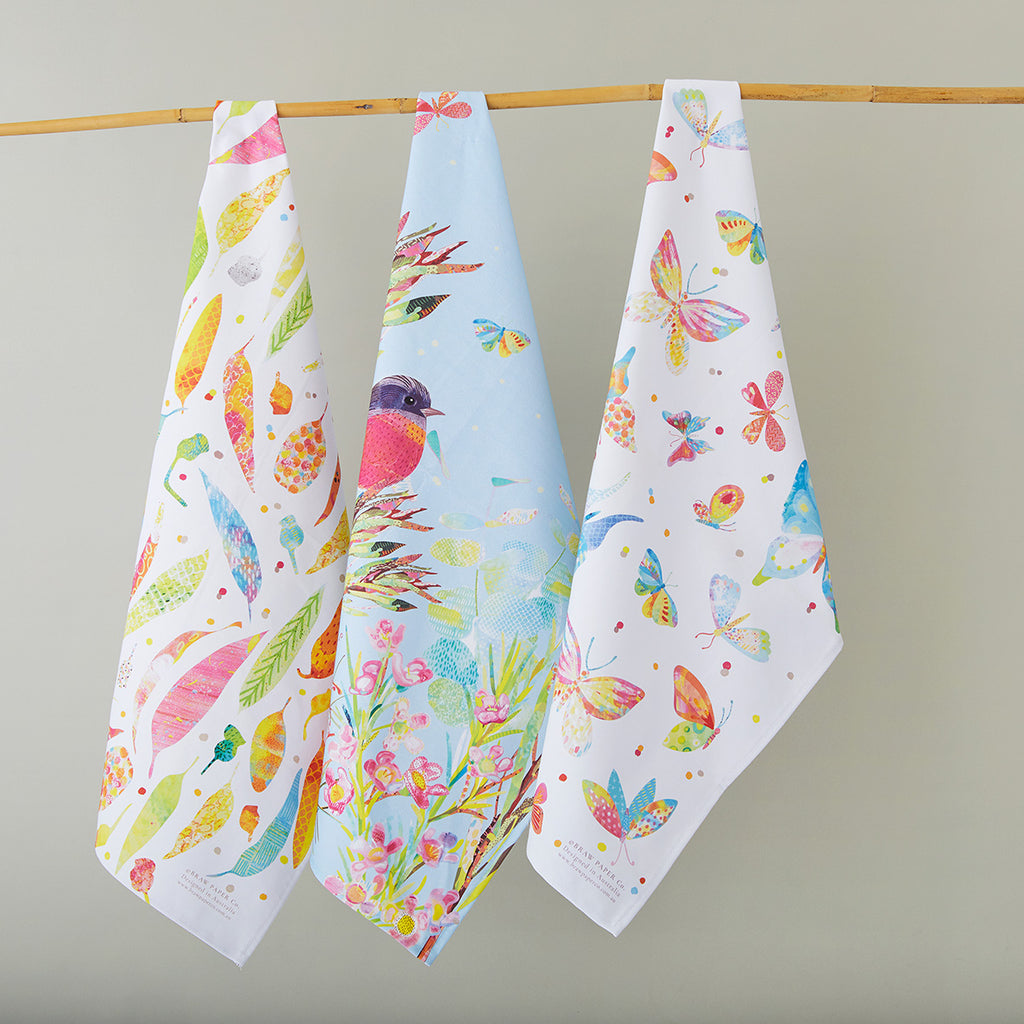 Bountiful Butterflies Tea Towel - Braw Paper Co