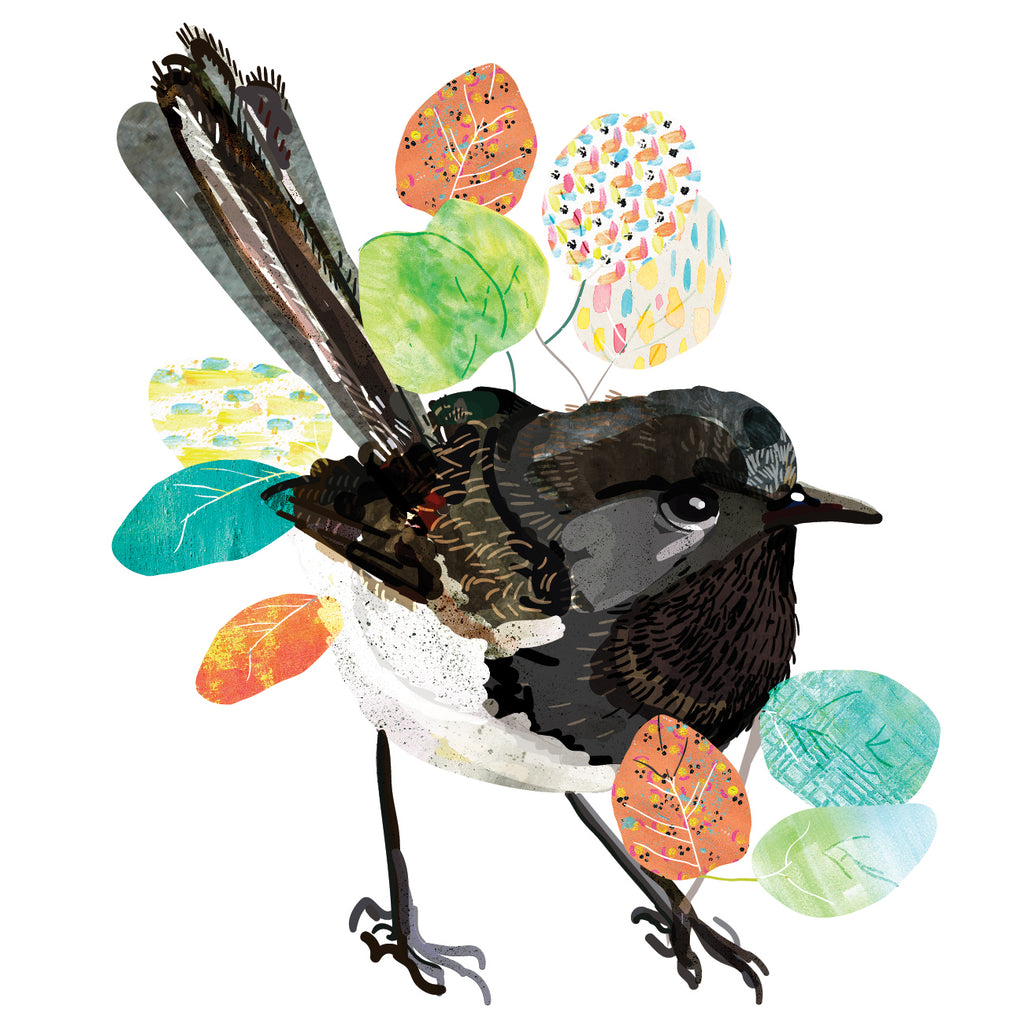 Willie Wagtail Art Print - Braw Paper Co