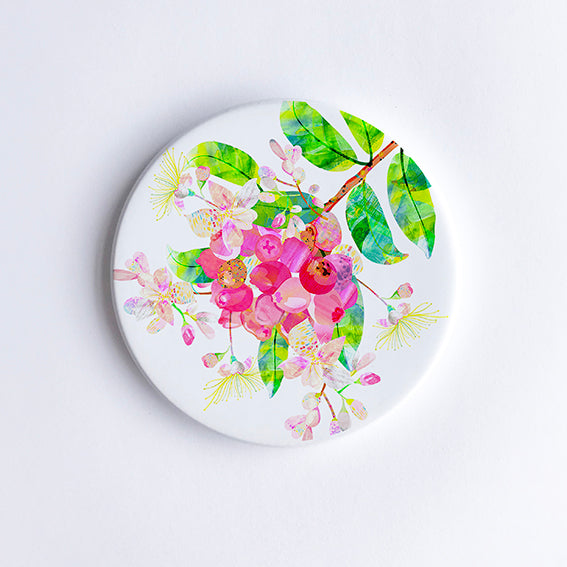 Lilly Pilly Ceramic Coaster - Braw Paper Co